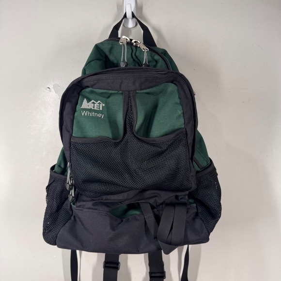 REI Other - REI Whitney Daypack Backpack Forest Green Black Canvas Cordura DJL 011200